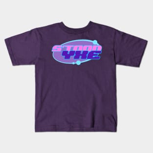 Saskatoon Stoon YXE Steampunk Vaporwave Fusion Kids T-Shirt